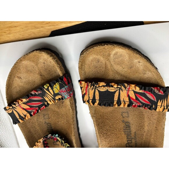 Birkenstock Papillio 2 Strap Arizona Sandal Flowers Size 41 - Picture 3 of 6